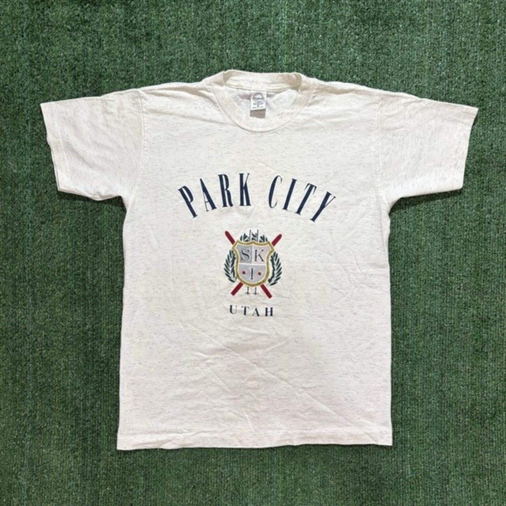 Turner Originals T-Shirt Mens M Gray Good Vintage Park City Utah Ski Graphic Tee